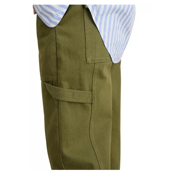 ALEX MILL Phoebe Straight Leg Cargo Pants Size 24 Green Casual Utility Cotton - Picture 9 of 13